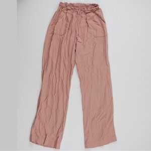 Small Pink Linen Pants
